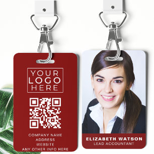 Crachá Código QR do Nome de etiqueta de Lanyard Personali