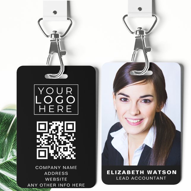 Crachá Código QR do Nome de etiqueta de Lanyard Personali (Criador carregado)