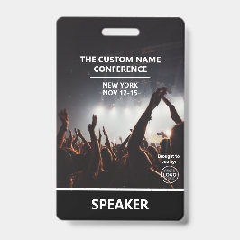 Crachá Código QR do Passaporte de Acesso à Conferência Pa