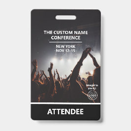 Crachá Código QR do Passaporte de Acesso da Conferência C