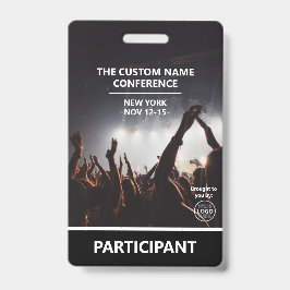 Crachá Código QR do Passaporte de Acesso do Participante 