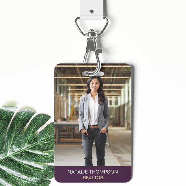 Crachá Código QR do Realer de Imobiliário Profissional Ne (Criador carregado)