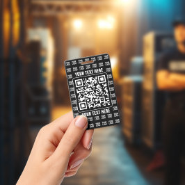 Crachá Código QR promocional (editável) mais padrão de lo