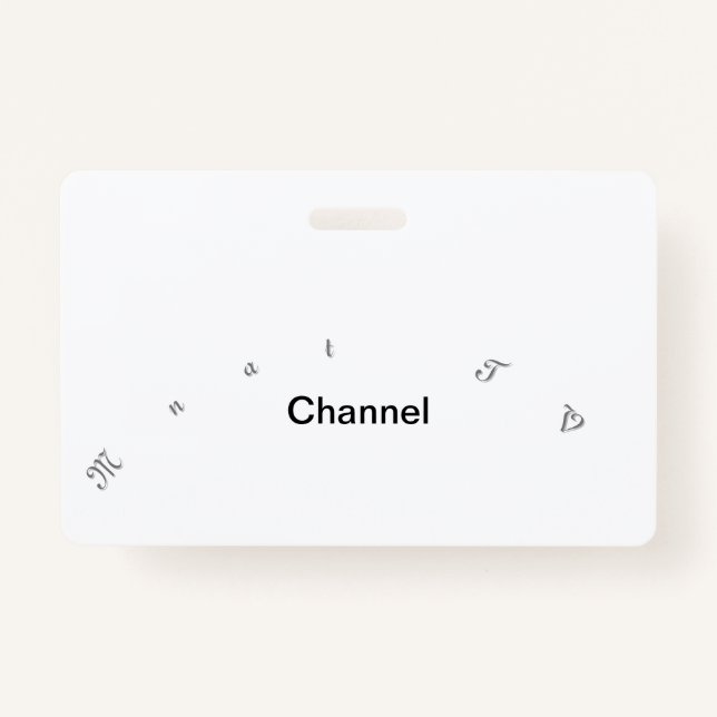 Crachá Coleção de Convite de Canal de TV Mnat (Frente)