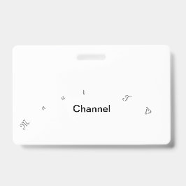 Crachá Coleção de Convite do Canal de TV Mnat 