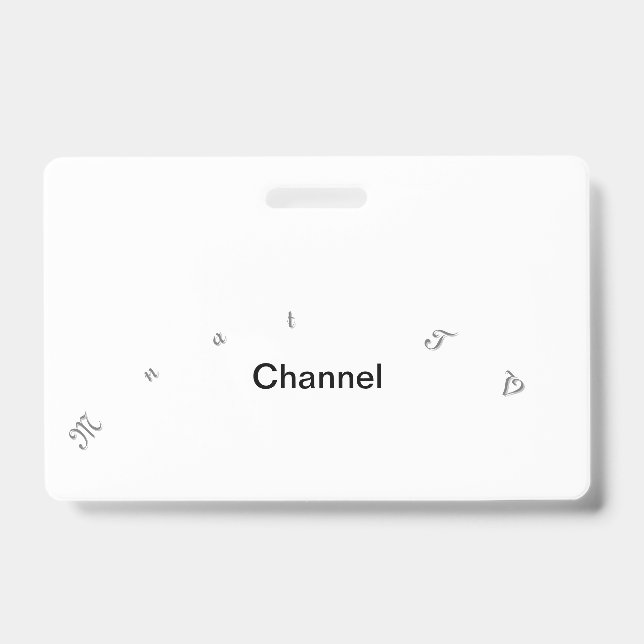 Crachá Coleção de Convite do Canal de TV Mnat  (Frente)