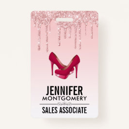 Crachá Colírio Rosa Moderno, Drives e saltos altos