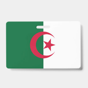 Crachá com a bandeira da Argélia