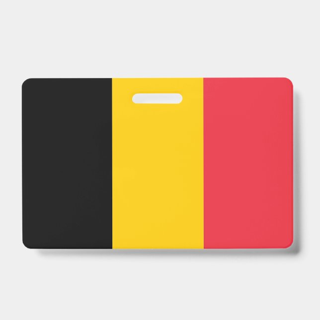 Crachá com a bandeira da Bélgica (Frente)