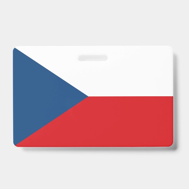 Crachá com a bandeira da Chéquia (Frente)