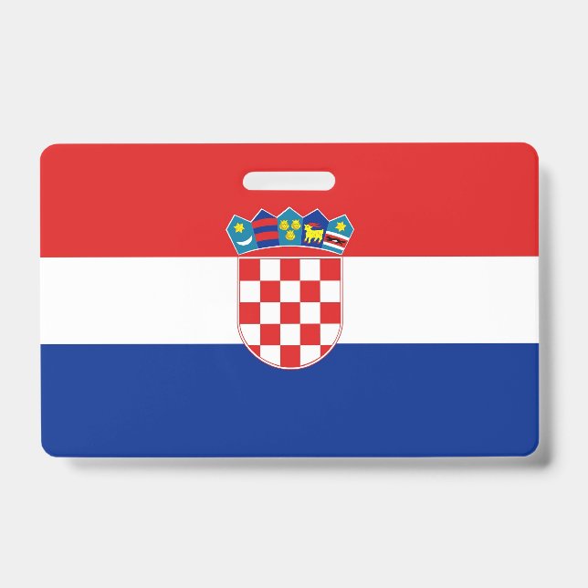 Crachá com a bandeira da Croácia (Frente)