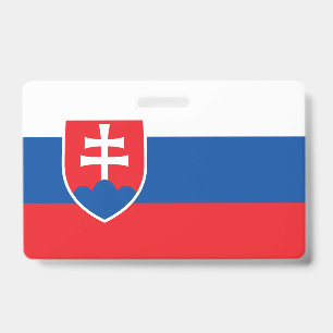 Crachá com a bandeira da Eslováquia