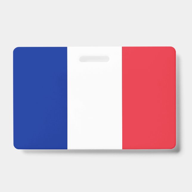 Crachá com a bandeira da França (Frente)