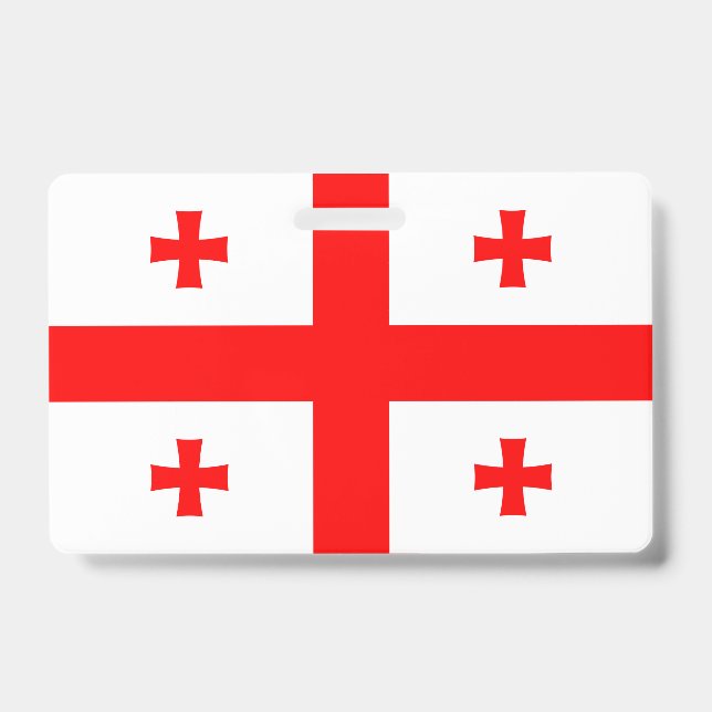 Crachá com a bandeira da Geórgia (Frente)