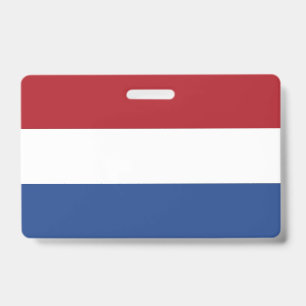 Crachá com a bandeira da Holanda