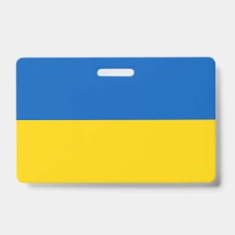 Crachá com a bandeira da Ucrânia
