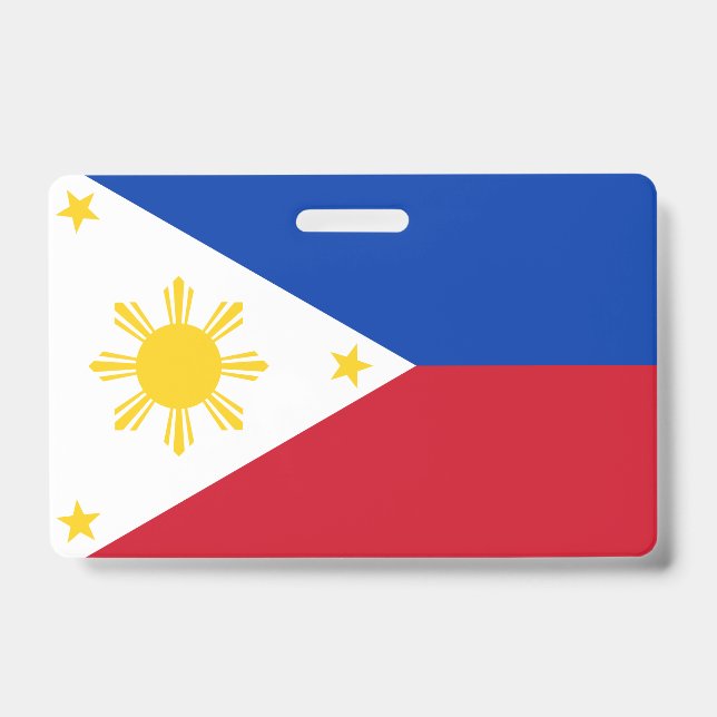 Crachá com a bandeira das Filipinas (Frente)