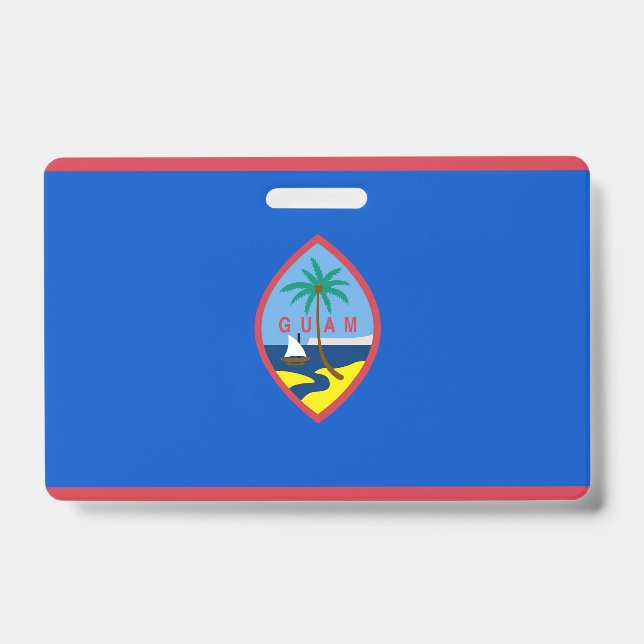 Crachá com a bandeira de Guam, EUA (Frente)