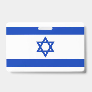 Crachá com a bandeira de Israel