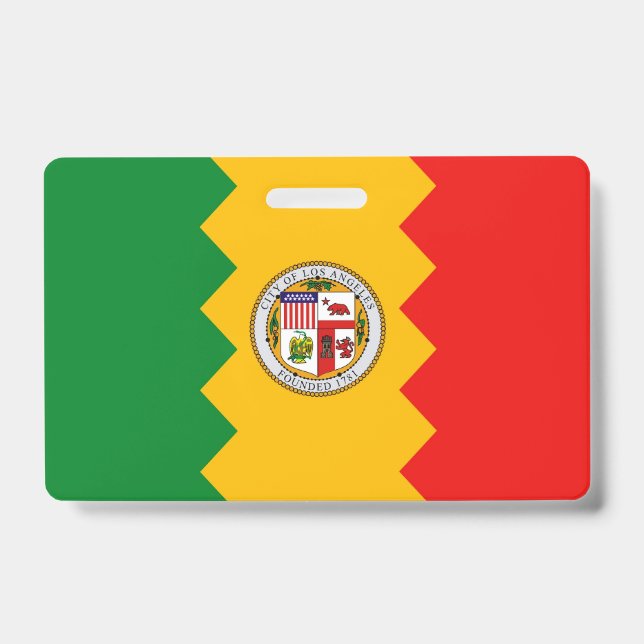 Crachá com a bandeira de Los Angeles, EUA (Frente)
