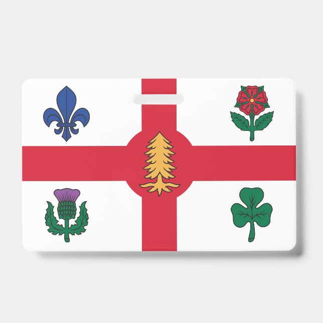 Crachá com a bandeira de Montreal (Frente)