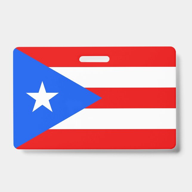 Crachá com a bandeira de Porto Rico, EUA (Frente)