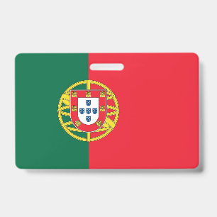Crachá com a bandeira de Portugal