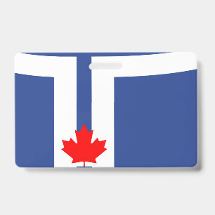 Crachá com a bandeira de Toronto, Canadá
