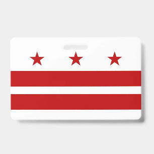 Crachá com a bandeira de Washington DC, EUA