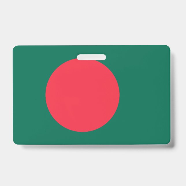 Crachá com a bandeira do Bangladesh (Frente)