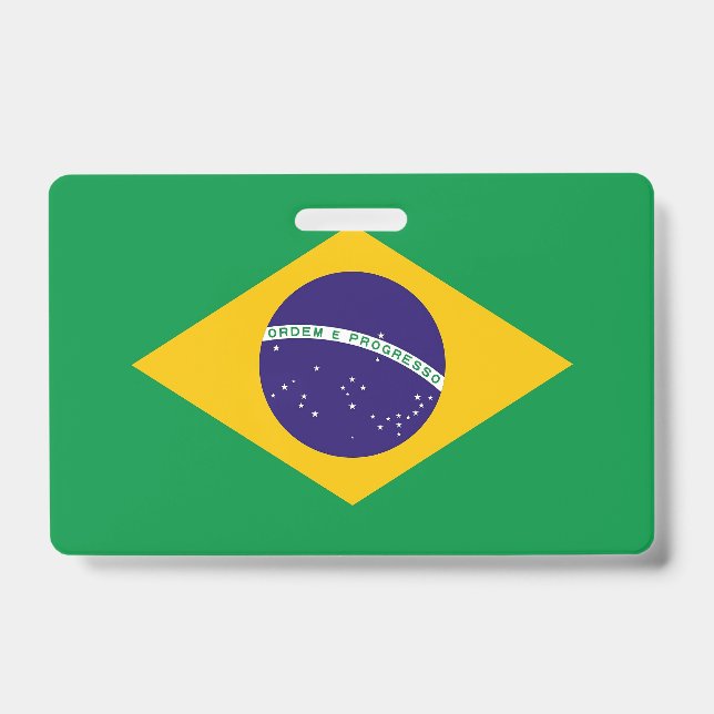 Crachá com a bandeira do Brasil (Frente)