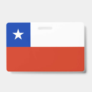 Crachá com a bandeira do Chile