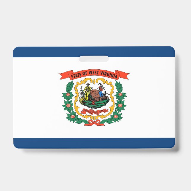 Crachá com a bandeira do estado da Virgínia Ociden (Frente)