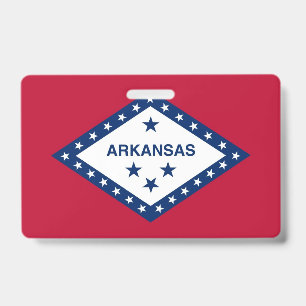 Crachá com a bandeira do estado de Arkansas, EUA
