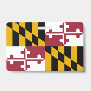 Crachá com a bandeira do estado de Maryland, EUA