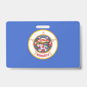 Crachá com a bandeira do estado de Minnesota, EUA