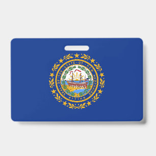 Crachá com a bandeira do estado de New Hampshire,