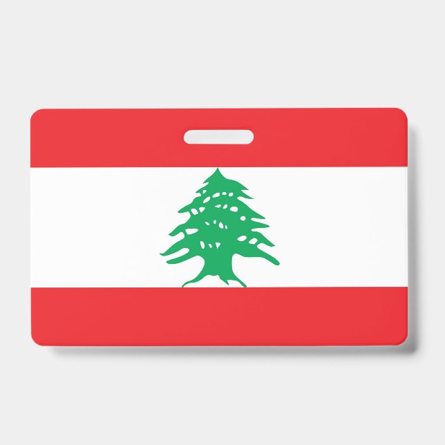 Crachá com a bandeira do Líbano (Frente)