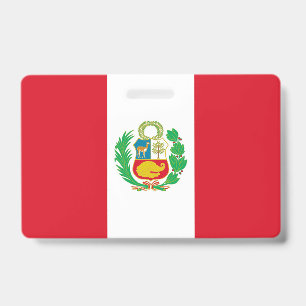 Crachá com a bandeira do Peru