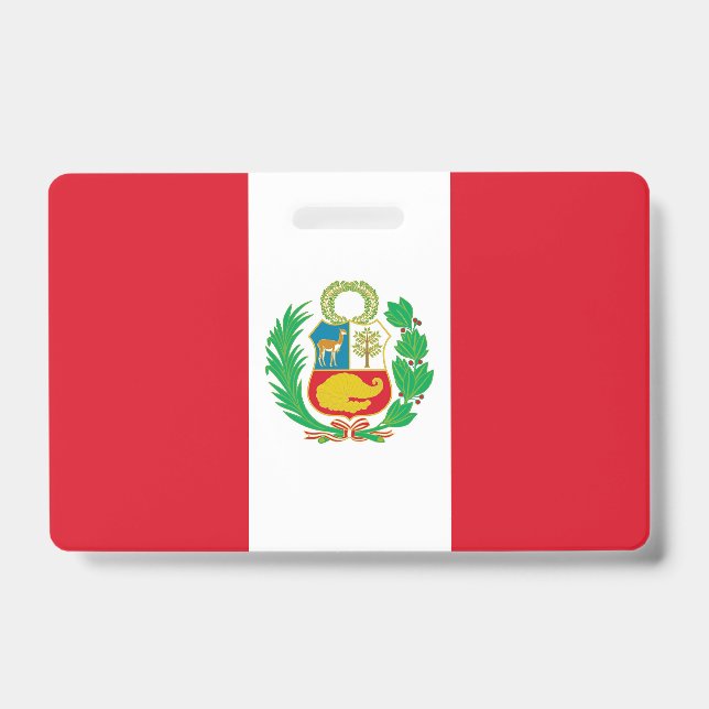 Crachá com a bandeira do Peru (Frente)