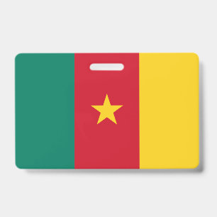 Crachá com a bandeira dos Camarões