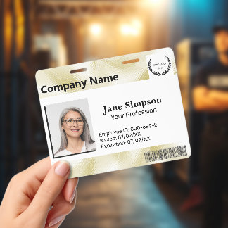 Crachá com Textura Dourada Perolada Elegante