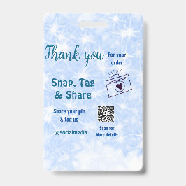 Crachá Compartilhe mídia social etiqueta snap código q r 