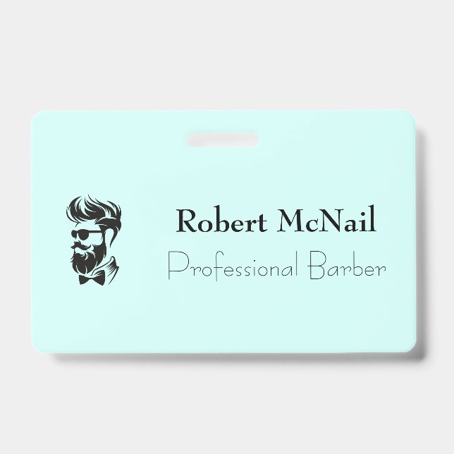 Crachá Compro Barber e Salão de Cabelo (Frente)