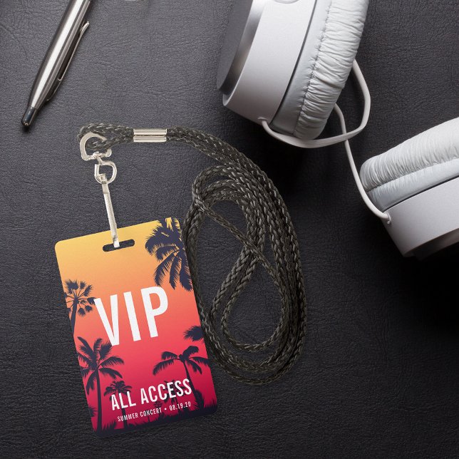 Crachá Concertação de Acesso Total VIP Personalizado (Criador carregado)