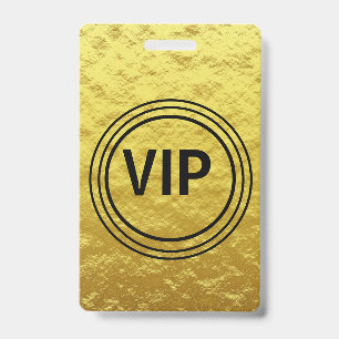 Crachá Concerto de acesso para todos os VIP Dourados pers