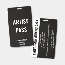 Concerto de Acesso Total Artista Personalizado Bra