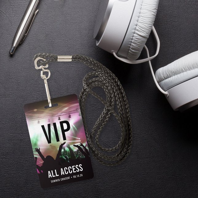 Crachá Concerto de Acesso Total VIP Personalizado (Criador carregado)