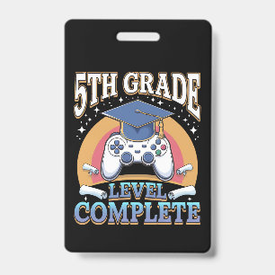 Crachá Concluído no Nível da 5ª Série Graduação Jogos Gam