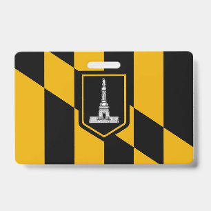 Crachá conhecido com a bandeira da cidade de